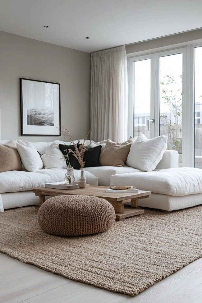 Neutral Tones and Plush Comfort Zone