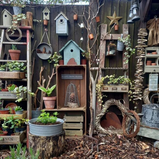 Charming Birdhouse Wall Art Arrangement