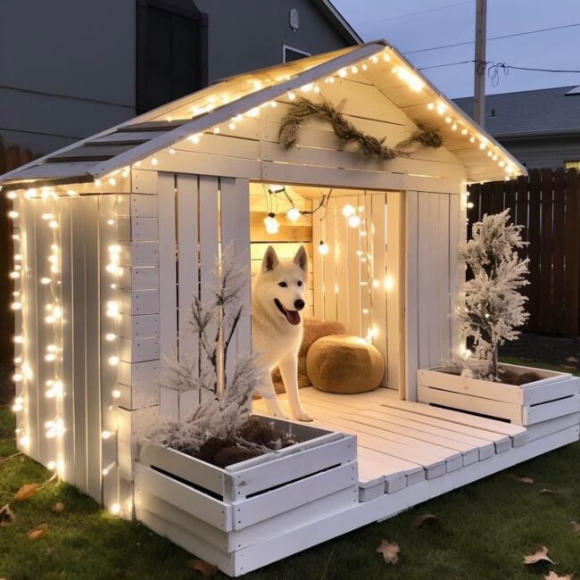 Enchanting Winter Dog Retreat Experience