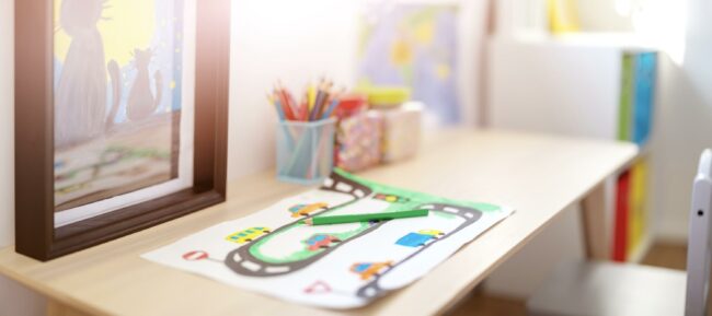How To Turn a Simple Kids Desk into a Creative Learning Space