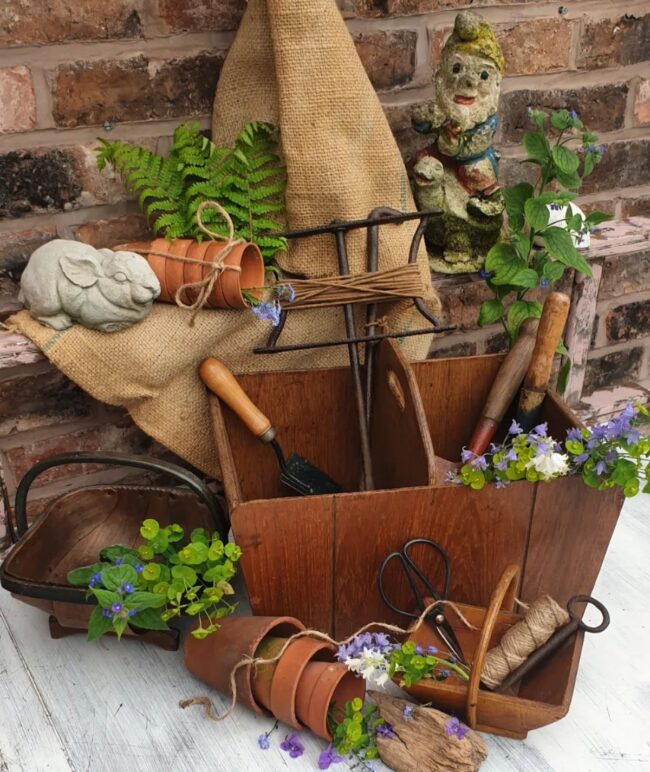 Rustic Gardening Tools for Natural Charm