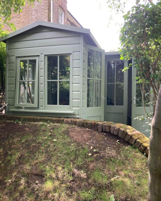 Lush Garden Retreat Shed Design