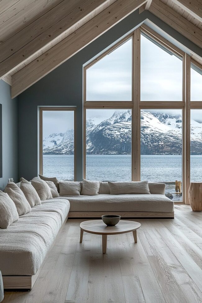 Mountain Views and Soft Neutral Palette