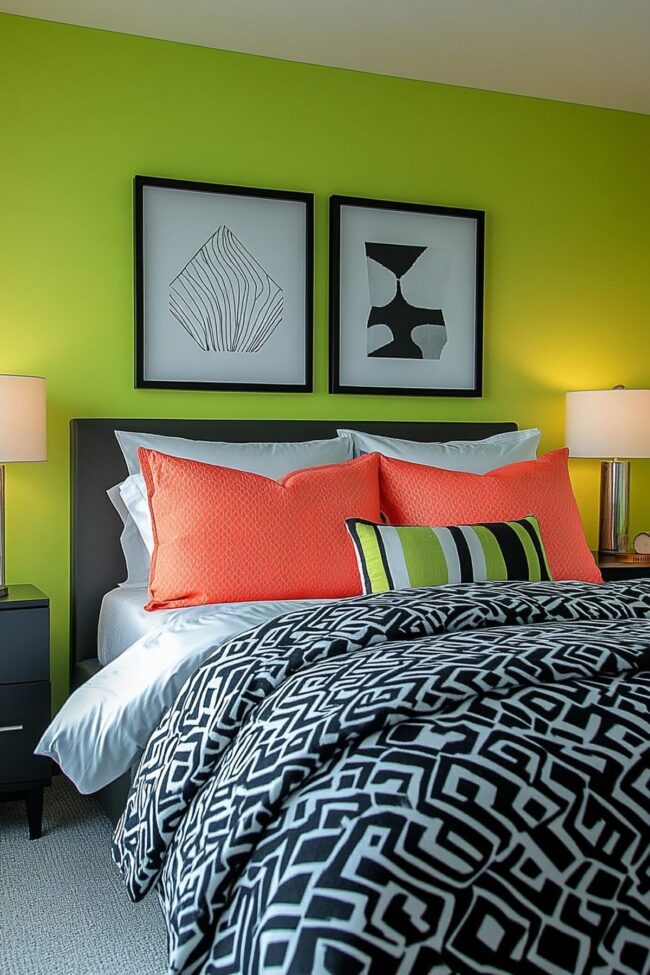 Chartreuse Inspired Contemporary Space