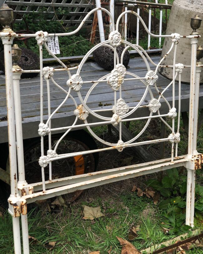 Artistic Iron Bed Frame for Garden Display