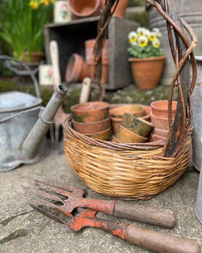 Charming Wicker Basket for Garden Essentials