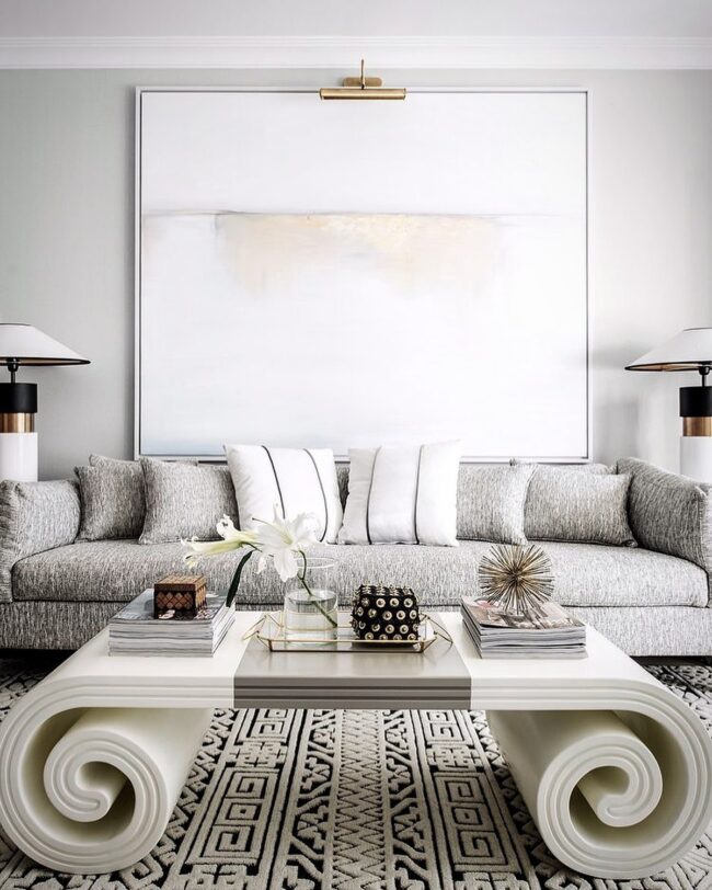 Sophisticated Grey Sofa with Timeless Appeal