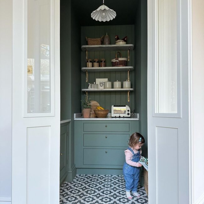 Vintage Pantry Nook with Personal Touches