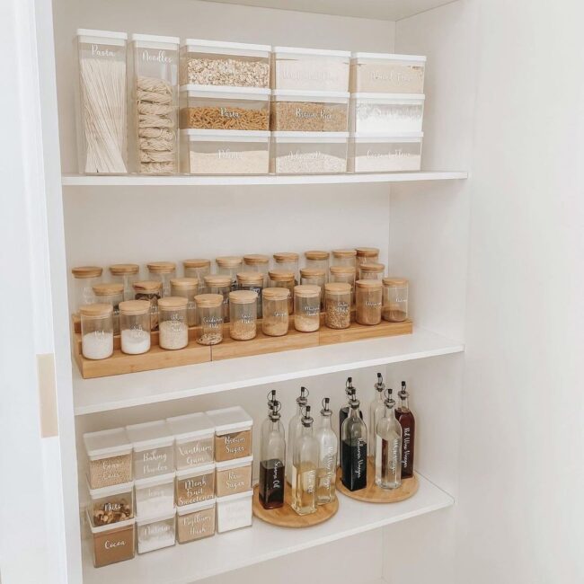 Bright White Pantry Design for Clean Simplicity