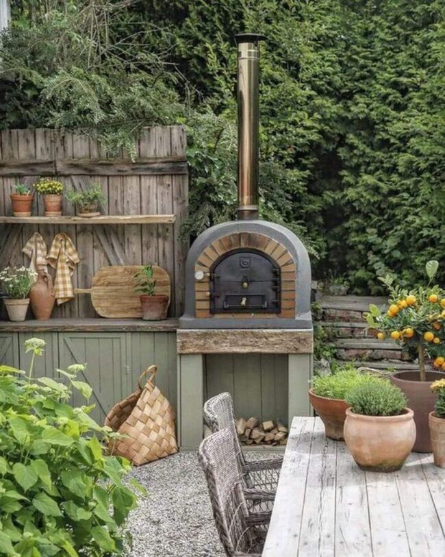 Enchanting Rustic Garden Kitchen Design