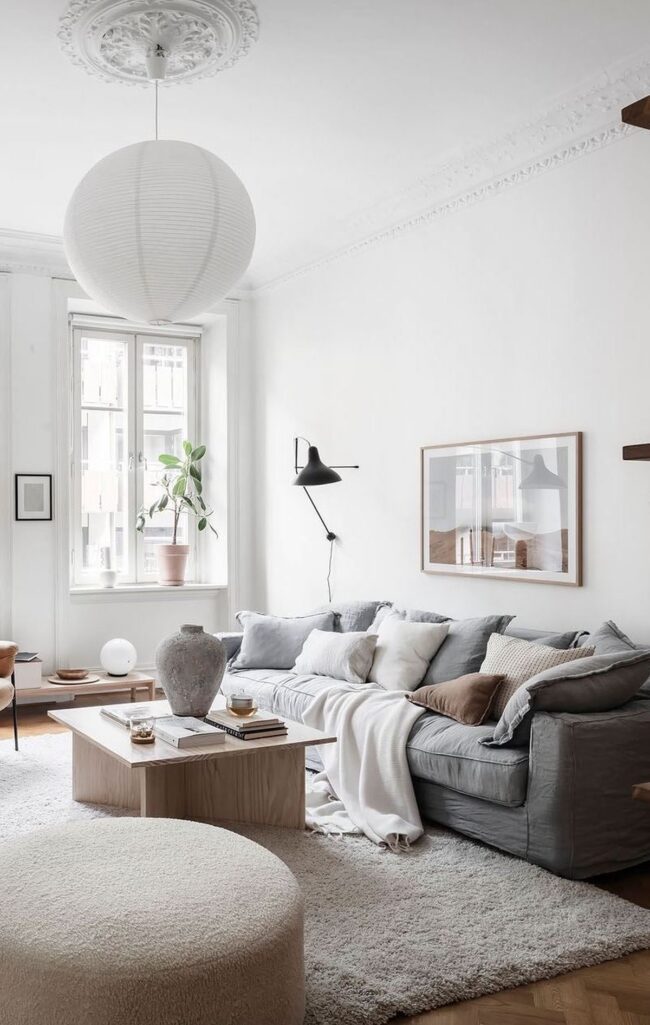 Scandinavian Sanctuary: Grey Sofa Spotlight