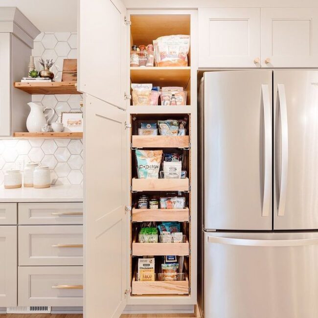 Smart Pull-Out Pantry Shelving System