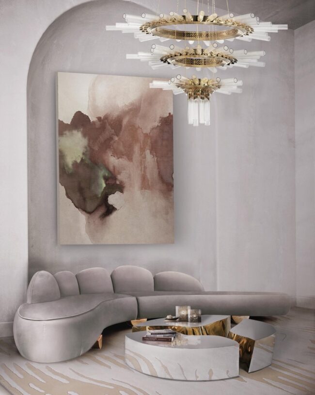 Artistic Grey Sofa for Modern Spaces