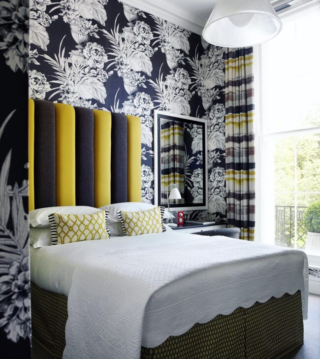 Dynamic and Colorful Bedroom Design