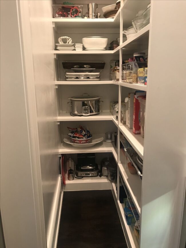 Concealed Slide-Out Pantry for Hidden Storage