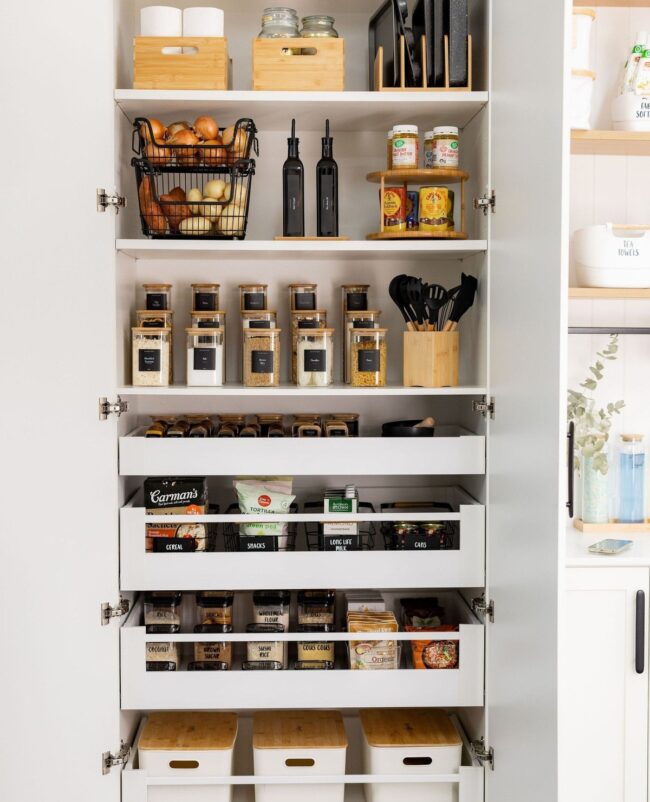 High-Contrast Modern Pantry Design