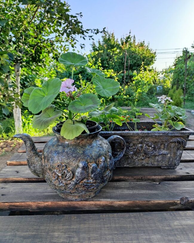 Charming Vintage Teapot and Planter Collection