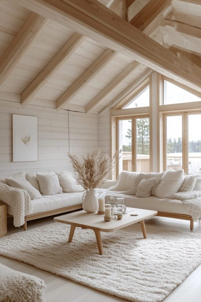 Light-Filled Minimalist Sanctuary with Wood