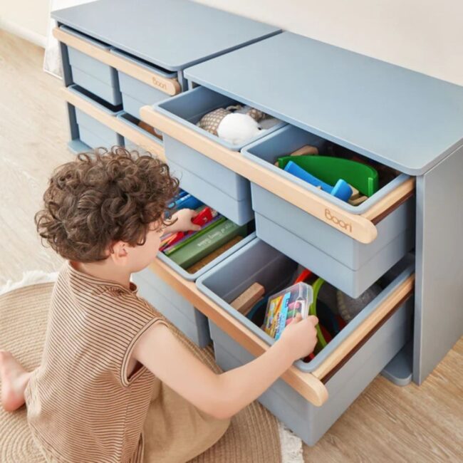 Organized Blue Drawer Storage Solution