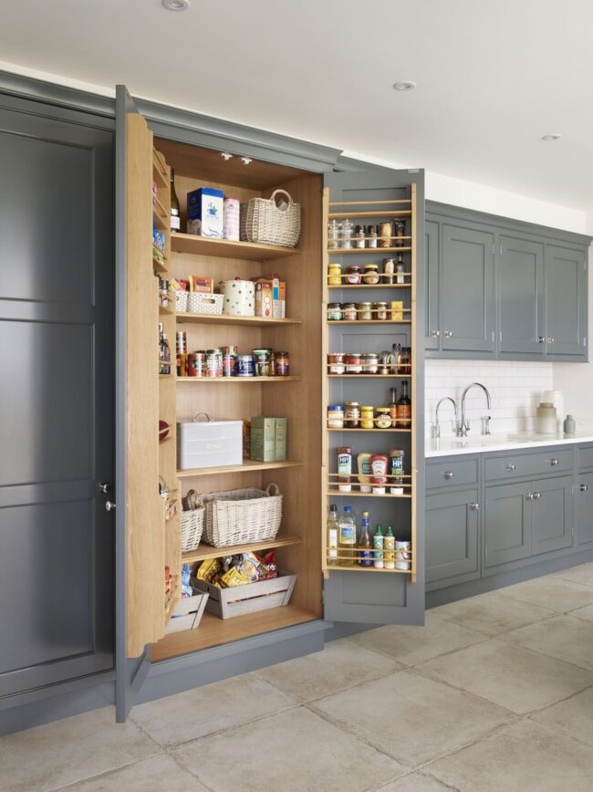 Classic Walk-In Pantry with Rustic Appeal