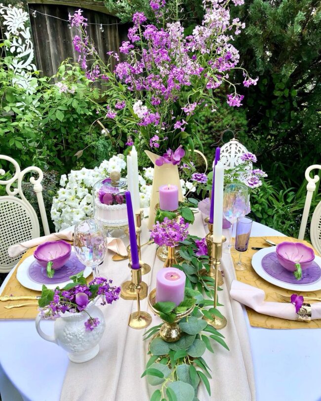 Regal Purple and Gold Masterpiece