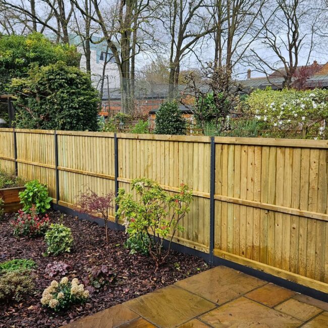 Rustic Wooden Fence Enhancing Outdoor Privacy