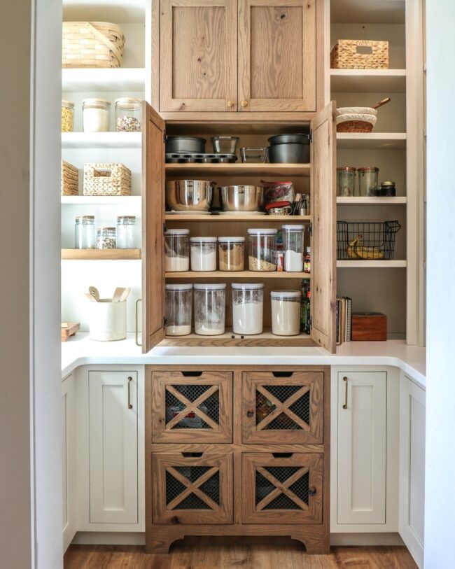 Rustic Corner Cupboard for Practical Elegance