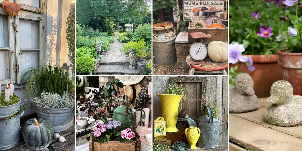 Best Vintage Garden Decor Ideas