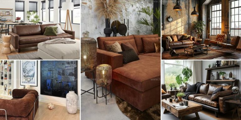 Top Living Room Ideas with Dark Brown Sofas